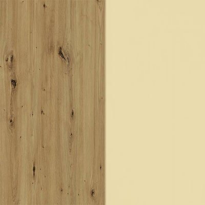 dąb artisan + krem połysk