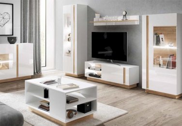 MEBLE POKOJOWE ARCO BIAŁY POŁYSK