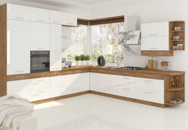 MEBLE KUCHENNE VIGO BIAŁY POŁYSK