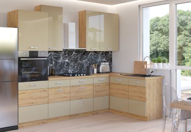 MEBLE KUCHENNE ARTISAN CAPPUCINO POŁYSK