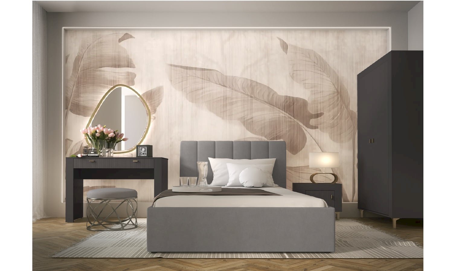 MEBLE DO SYPIALNI MOSSA (CZARNE) MEBLE DO SYPIALNI MOSSA (CZARNE)