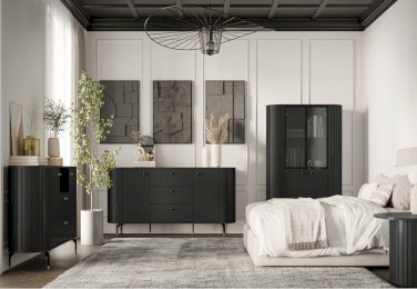 MEBLE DO POKOJU ZANTE (CZARNY MAT) MEBLE DO POKOJU ZANTE (CZARNY MAT)