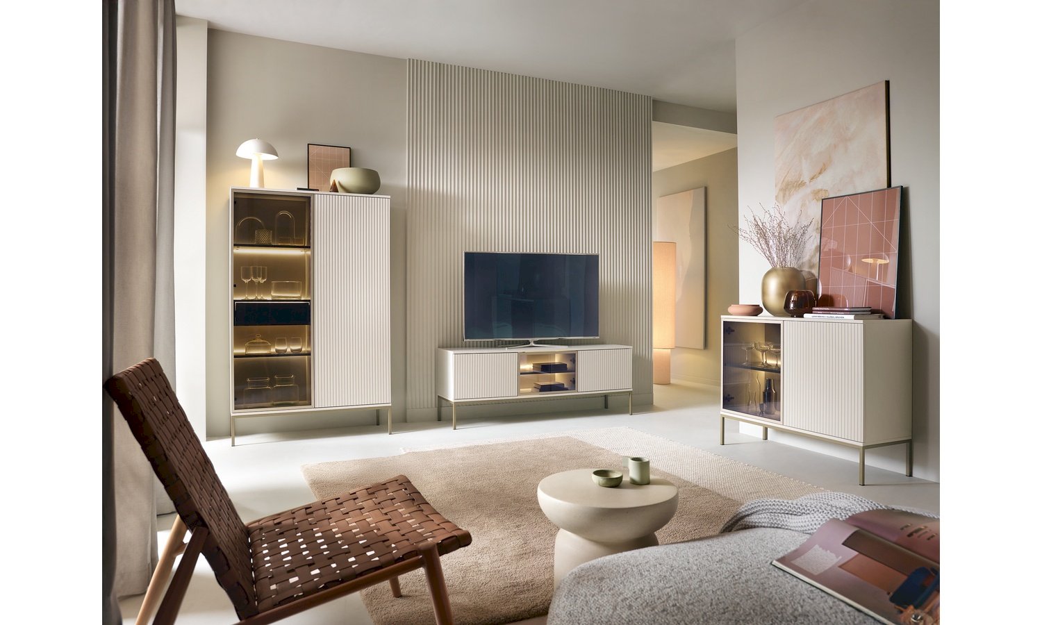 MEBLE DO SALONU SENTO (KASZMIR/DĄB WOTAN)