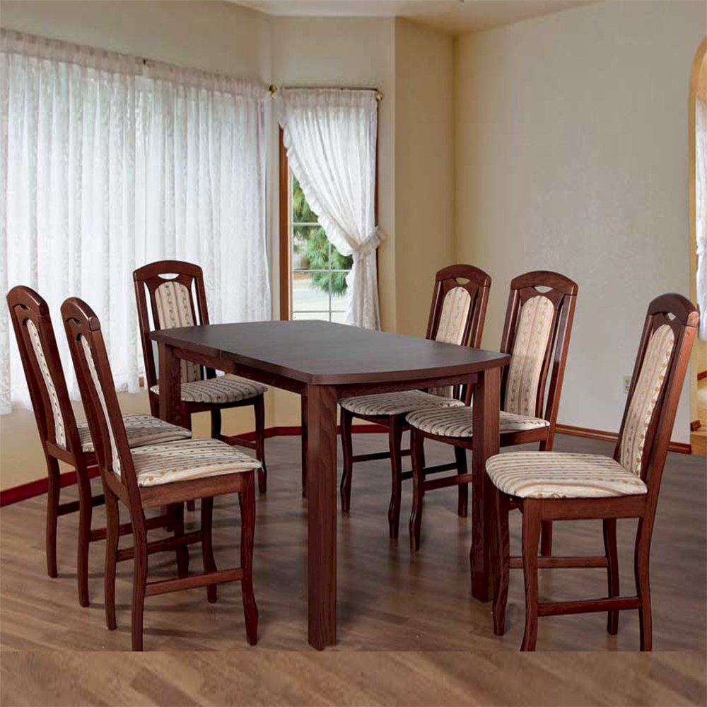 Stół Łuk 11 + 6 krzeseł Łuk (zest. FX14)