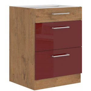 Szafka kuchenna Vigo Bordo HG 60 D 3S BB Szafka kuchenna Vigo Bordo HG 60 D 3S BB