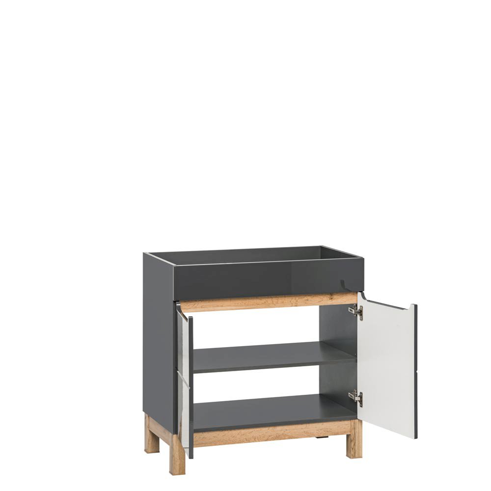 Szafka z umywalką 80 cm Bali Grey 821