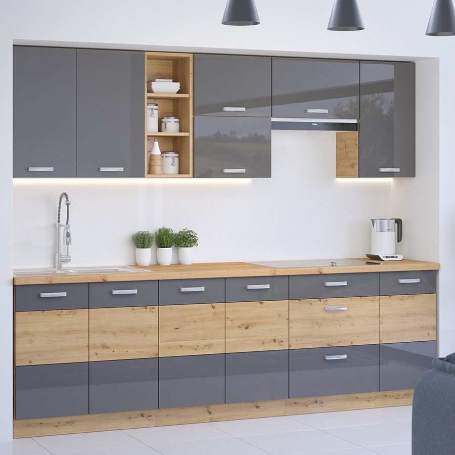 Meble kuchenne Artisan Połysk zestaw 260/72