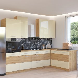 Meble kuchenne Artisan Połysk zestaw 265x140/90