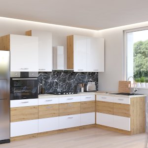 Meble kuchenne Artisan Połysk zestaw 265x140/90