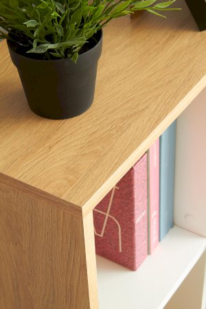 GROSSO biurko dąb złoty / biały