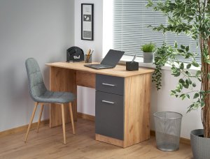 ELMO biurko dąb wotan / antracyt