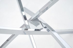 RAYMOND stół bezbarwny/chrom