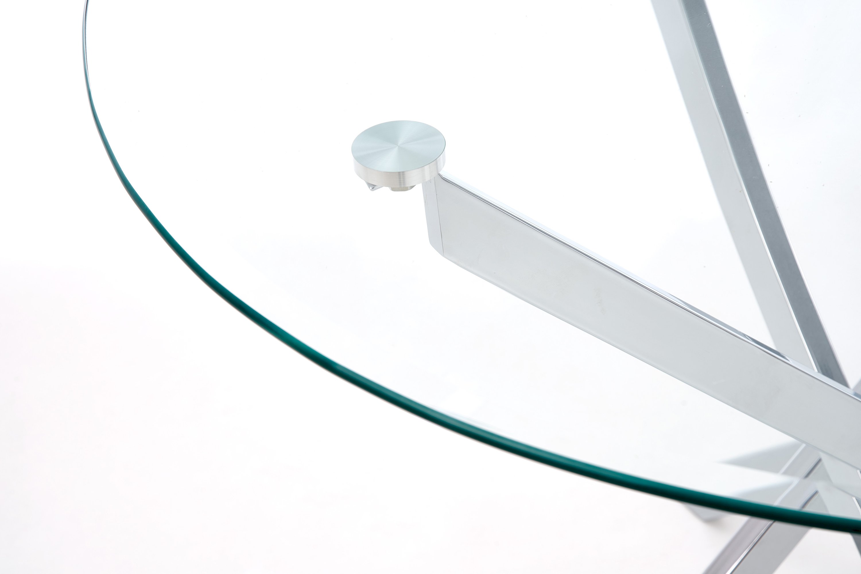 RAYMOND stół bezbarwny/chrom