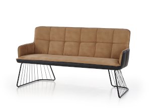 L1 sofa jasny brąz / czarny