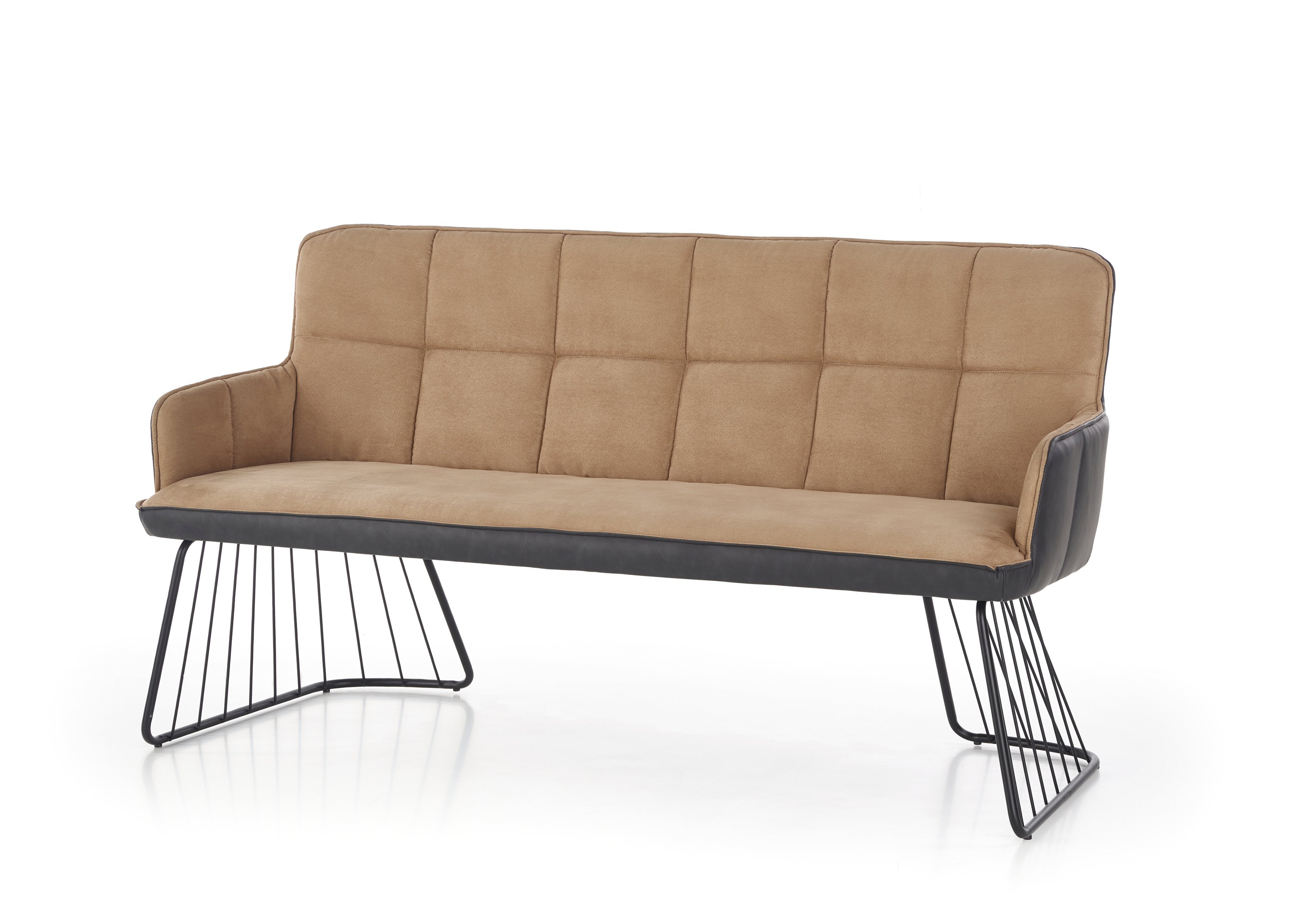 L1 sofa jasny brąz / czarny