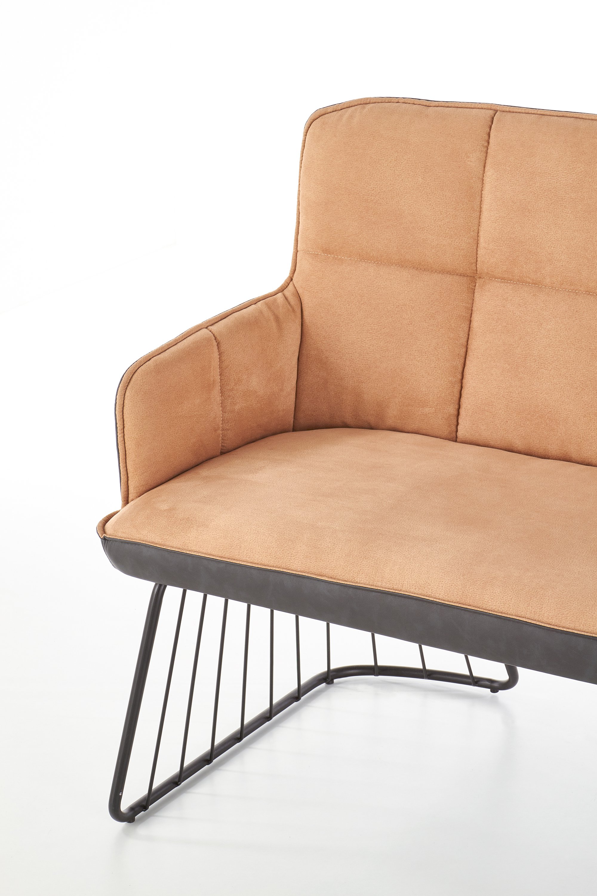 L1 sofa jasny brąz / czarny