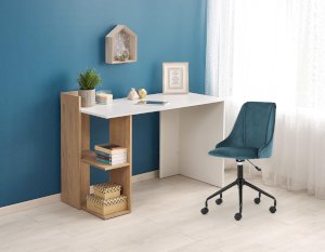 FINO biurko dąb złoty / biały