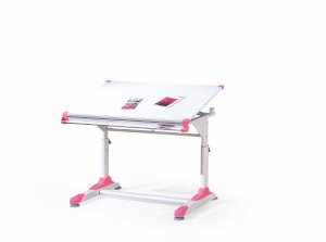 COLLORIDO biurko biało-zielono-różowy