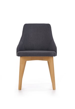 TOLEDO krzesło dąb miodowy / tap. Inari 95 (ciemny grafit)