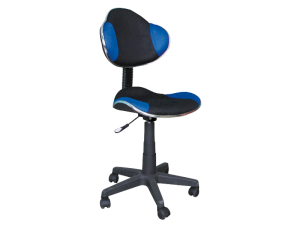 Fotel obrotowy q-g2 niebiesko/czarny