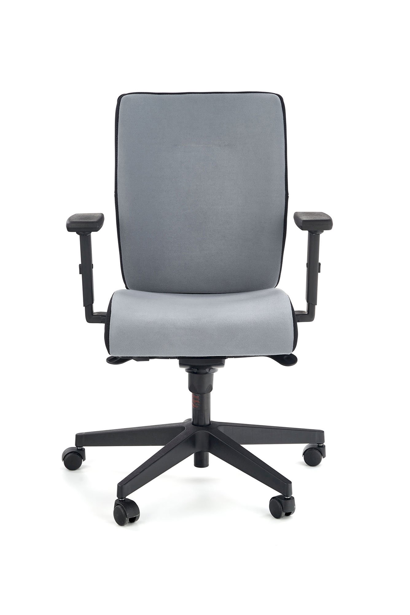 POP fotel pracowniczy, kolor: pasek boczny - czarny RN60999, front - popielaty M47