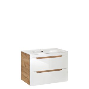 Biała szafka pod umywalkę 60 cm Aruba 820