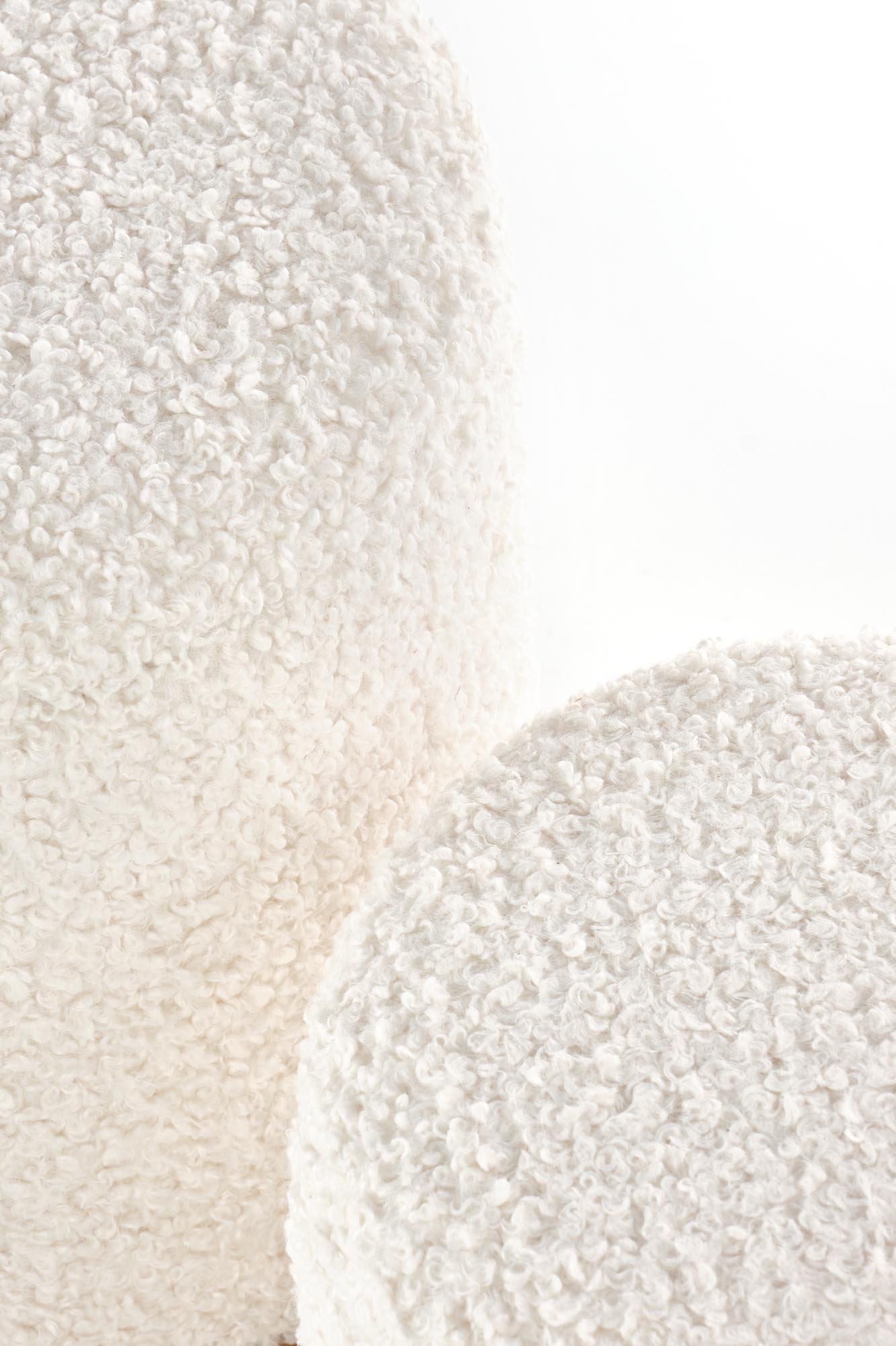 CANCUN zestaw 2 puf, kremowy / naturalny (1p=1kpl)