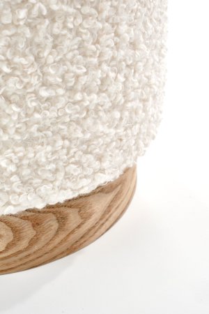 CANCUN zestaw 2 puf, kremowy / naturalny (1p=1kpl)