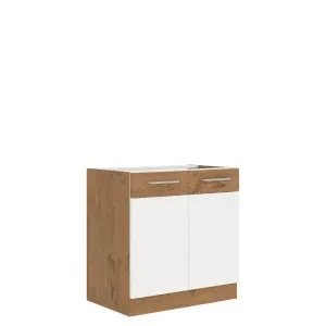Szafka kuchenna Vigo Biały HG 80 ZL 2F BB