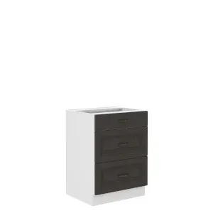 Szafka kuchenna Stilo 60 D 3S BB GR/WH