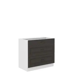 Szafka kuchenna Stilo 80 D 3S BB GR/WH
