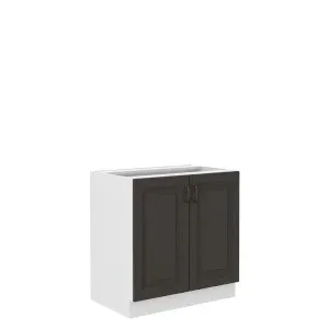 Szafka kuchenna Stilo 80 D 2F BB GR/WH