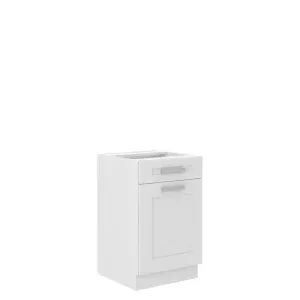 Szafka kuchenna Luna 50 D 1F 1S BB WH/WH