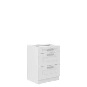 Szafka kuchenna Luna 60 D 3S BB WH/WH