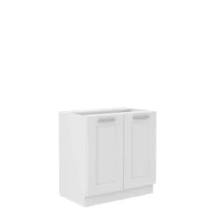 Szafka kuchenna Luna 80 D 2F BB WH/WH