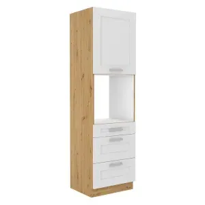 Szafka kuchenna Luna 60 DPS-210 3S 1F AR/WH