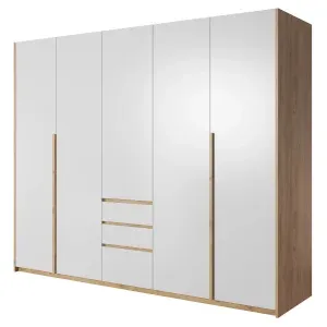 Szafa Xelo 230 dąb craft złoty + biały