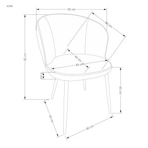 K506 krzesło wielobarwny