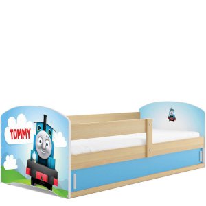 Łóżko Parterowe Łuki z Materacem Tommy Sosna
