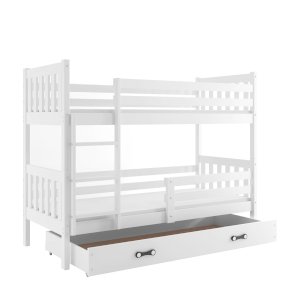 Łóżko Piętrowe Carino 80x160 Białe