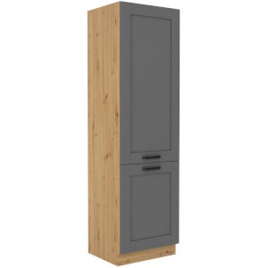 Szafka kuchenna Luna 60 LO-210 2F Zabudowa lodówki DUSTGR/AR
