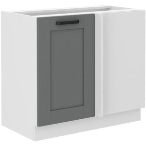 Szafka kuchenna Luna 105 ND 1F BB L/P DUSTGR/WH
