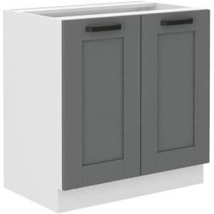 Szafka kuchenna Luna 80 D 2F BB DUSTGR/WH
