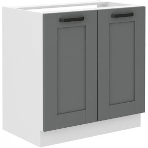 Szafka kuchenna Luna 80 Zlew 2F BB DUSTGR/WH