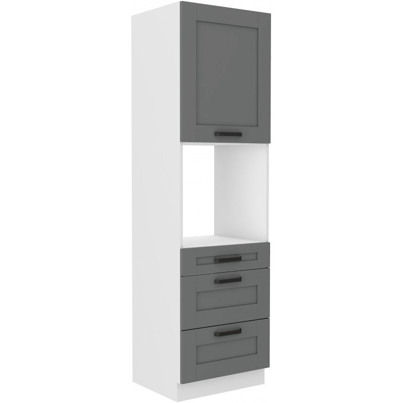 Szafka kuchenna Luna 60 DPS-210 3S 1F DUSTGR/WH