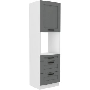 Szafka kuchenna Luna 60 DPS-210 3S 1F DUSTGR/WH