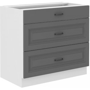 Szafka kuchenna Stilo 80 D 3S BB DUSTGR/WH