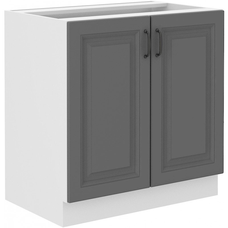 Szafka kuchenna Stilo 80 D 2F BB DUSTGR/WH