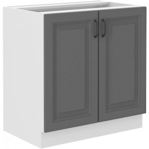Szafka kuchenna Stilo 80 D 2F BB DUSTGR/WH