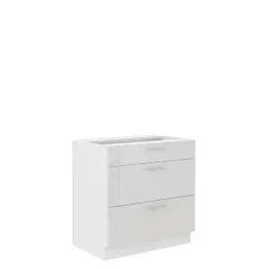 Szafka kuchenna Lara 80 D 3S BB WH